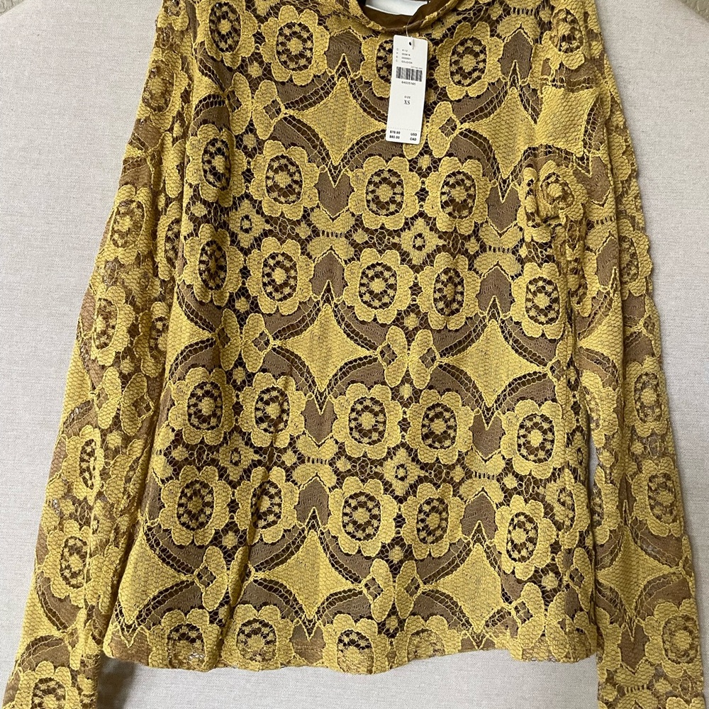 Maeve Lace Long Sleeve by Anthropologie